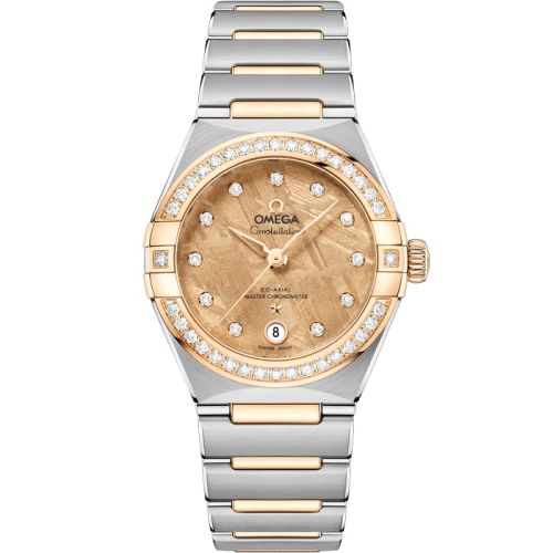 Omega Constellation Manhattan 29 Co-Axial Master Chronometer Stainless Steel - Yellow Gold - Diamond / Moonshine Meteorite